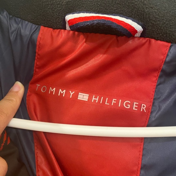 Tommy Hilfiger Red and Black Plaid Coat - Picture 3 of 5